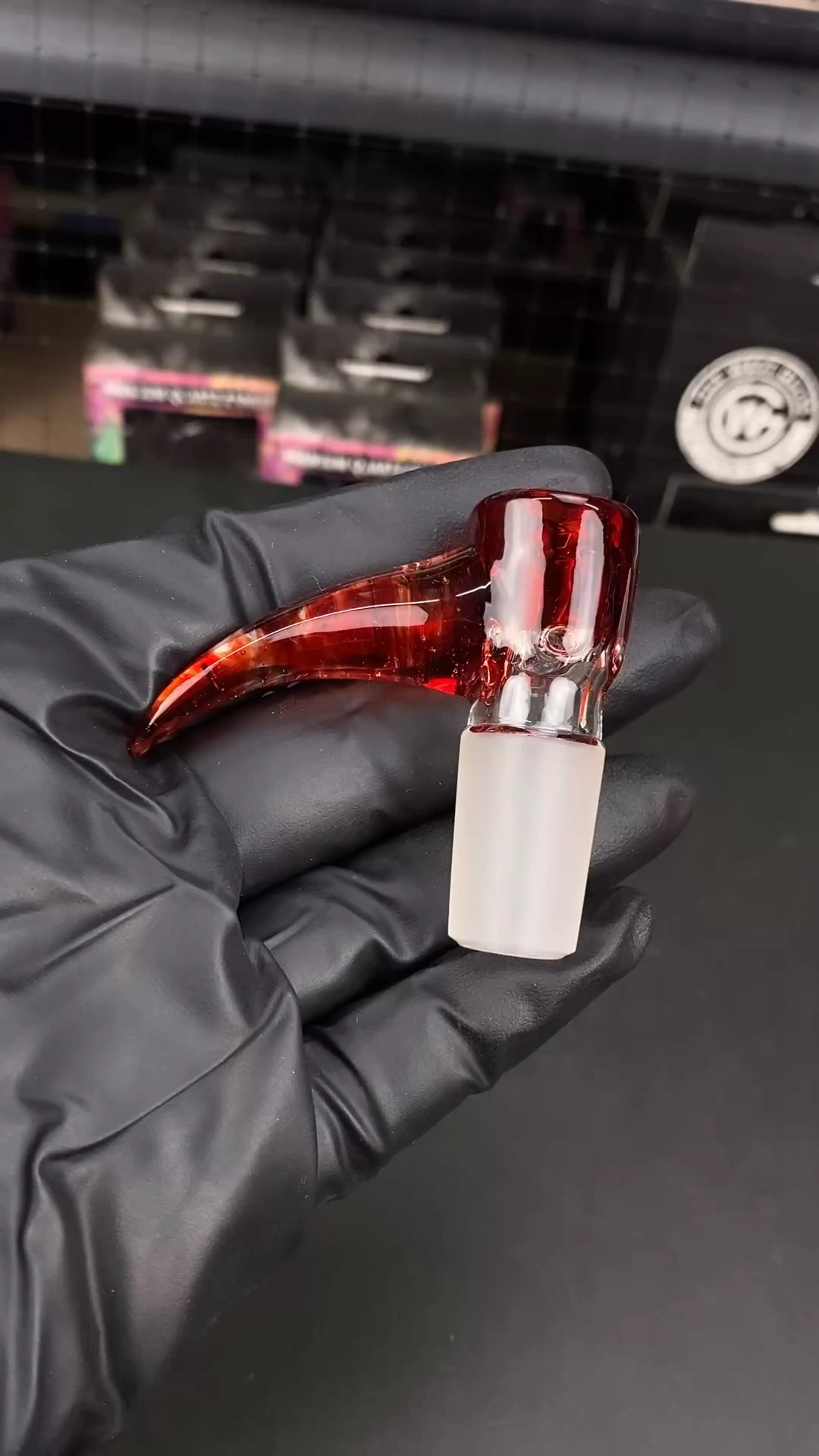 Preview pic of 18mm 4-Hole Glass Bowl Slide by Magizle