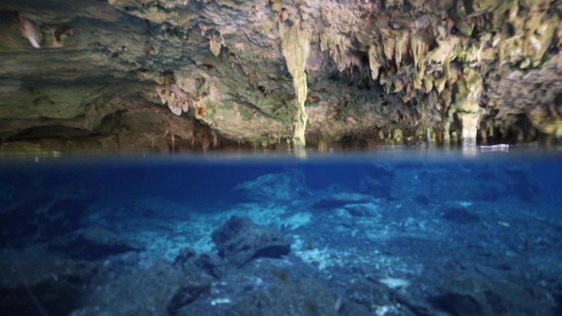 Underwater Cave in Yucatan, Mexico poster