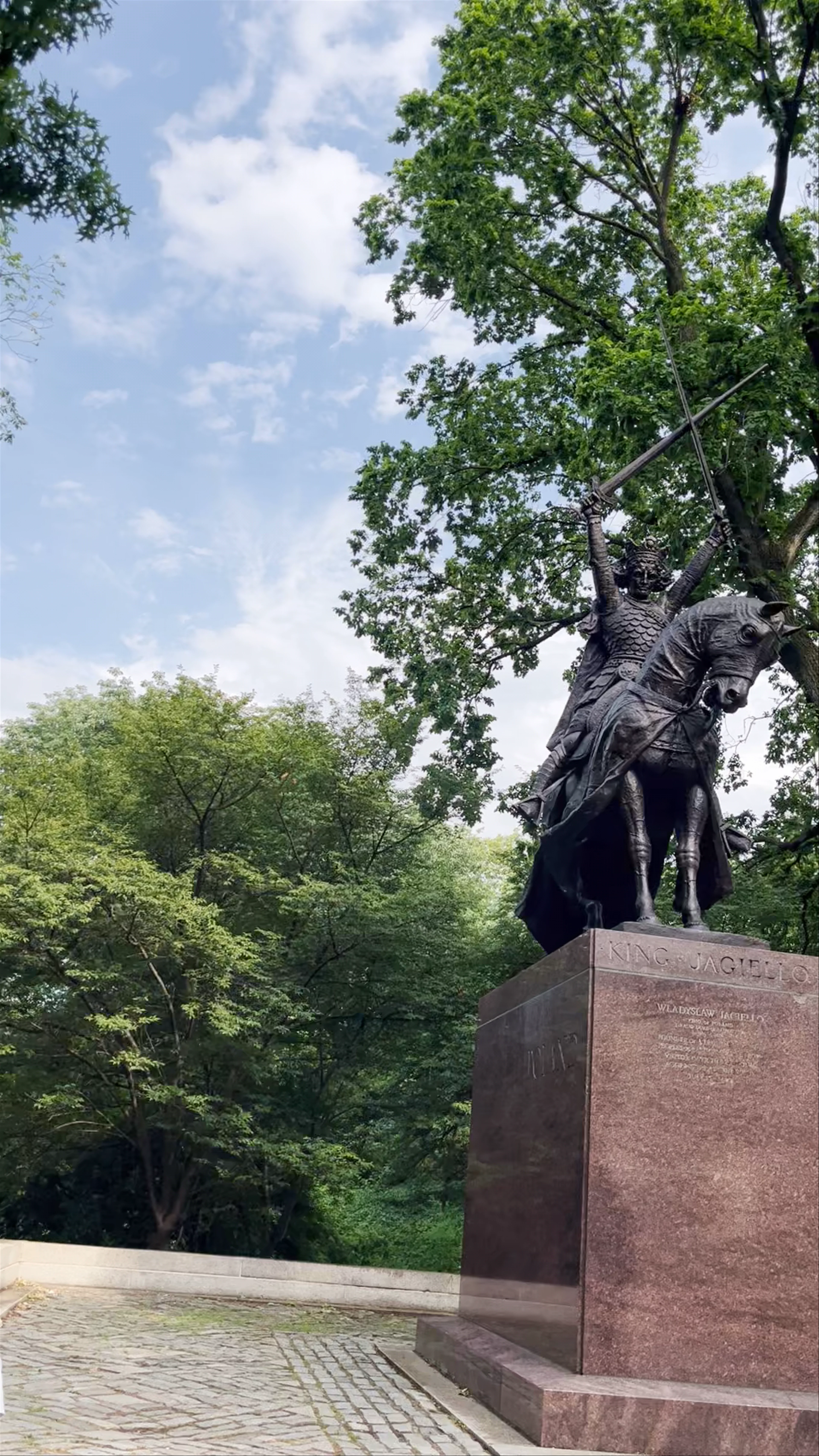 King Jagiello Monument, Central Park West