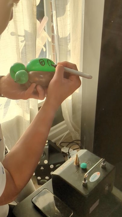 PartyTO - Grogu balloon creation in the works - Party Equipment Rentals Near Me