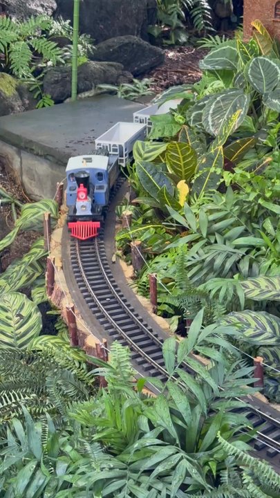 Enid A Haupt Conservatory - Thomas the Tank Engine @Holiday Train Show - Botanical Gardens Near Me - The Bronx, New York