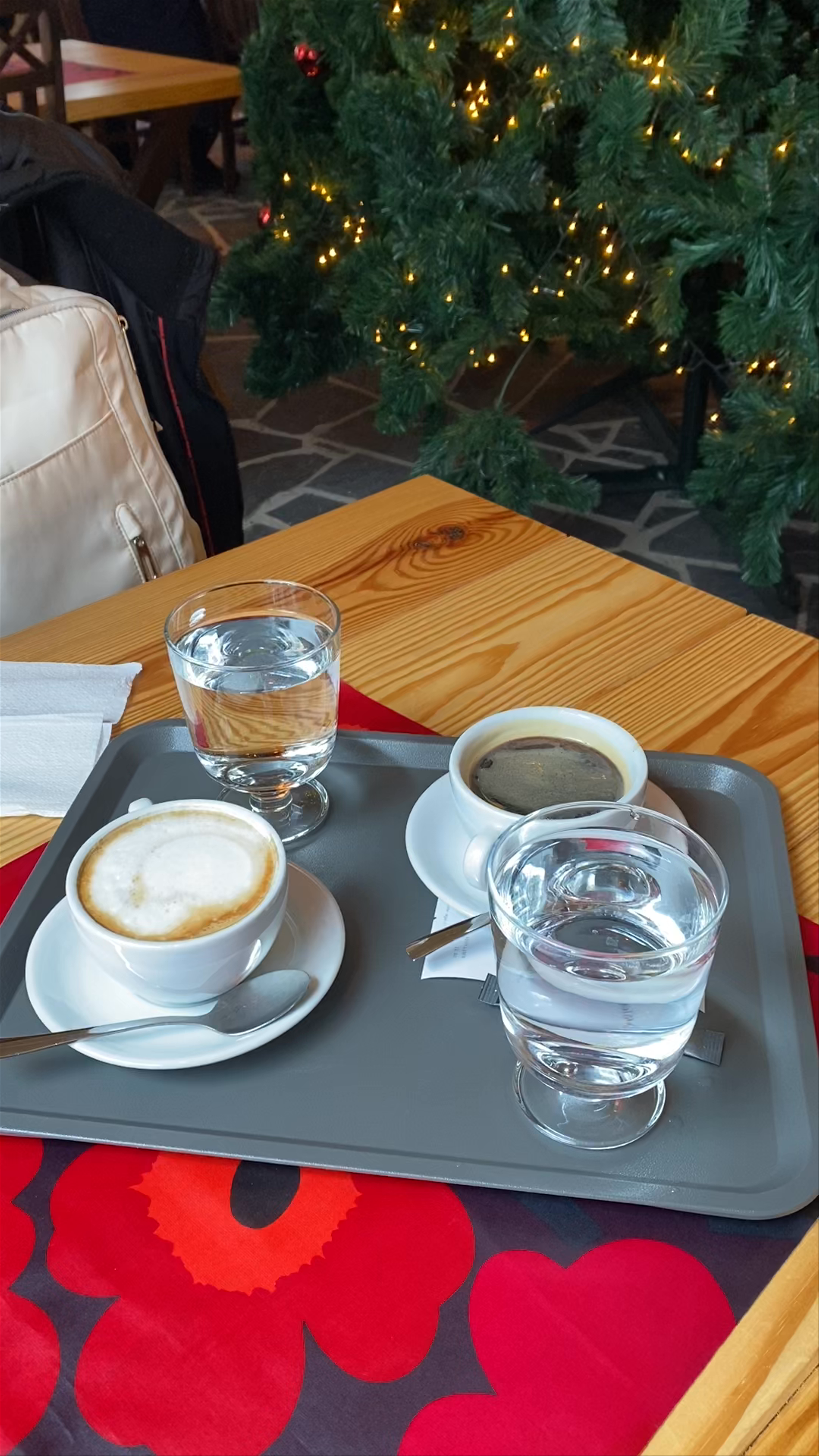 Mrs. Santa Claus Christmas Cottage Cozy Coffee Moment in Rovaniemi