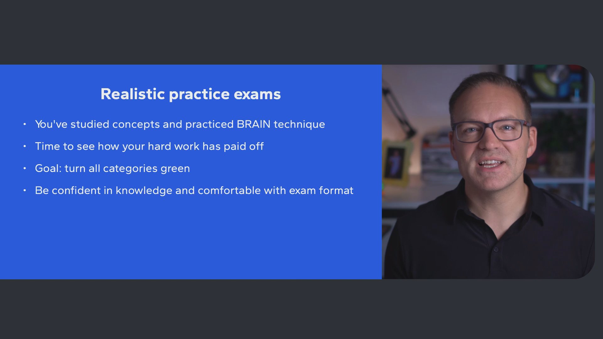 Realistic practice exams