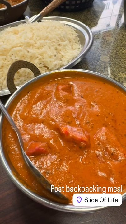 Slice of India - Chicken Tikka Masala, Dal, Garlic Naan, Matar Paneer - Indian Near Me - Clovis, California