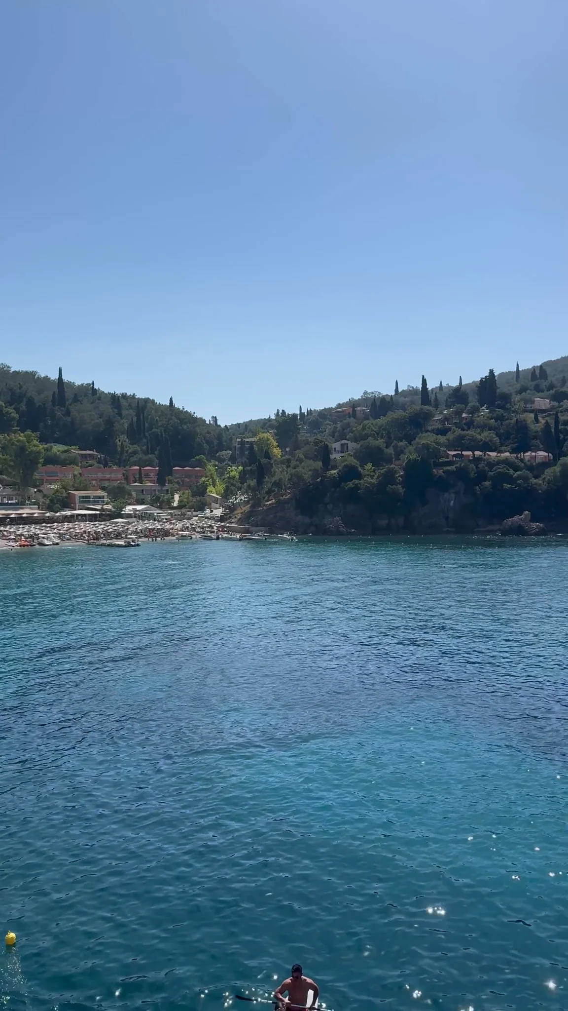 Video 9 · Kathryn May · Corfu Beach Life: Turquoise Coves, Blue Caves by Boat & Sunset at Pelekas