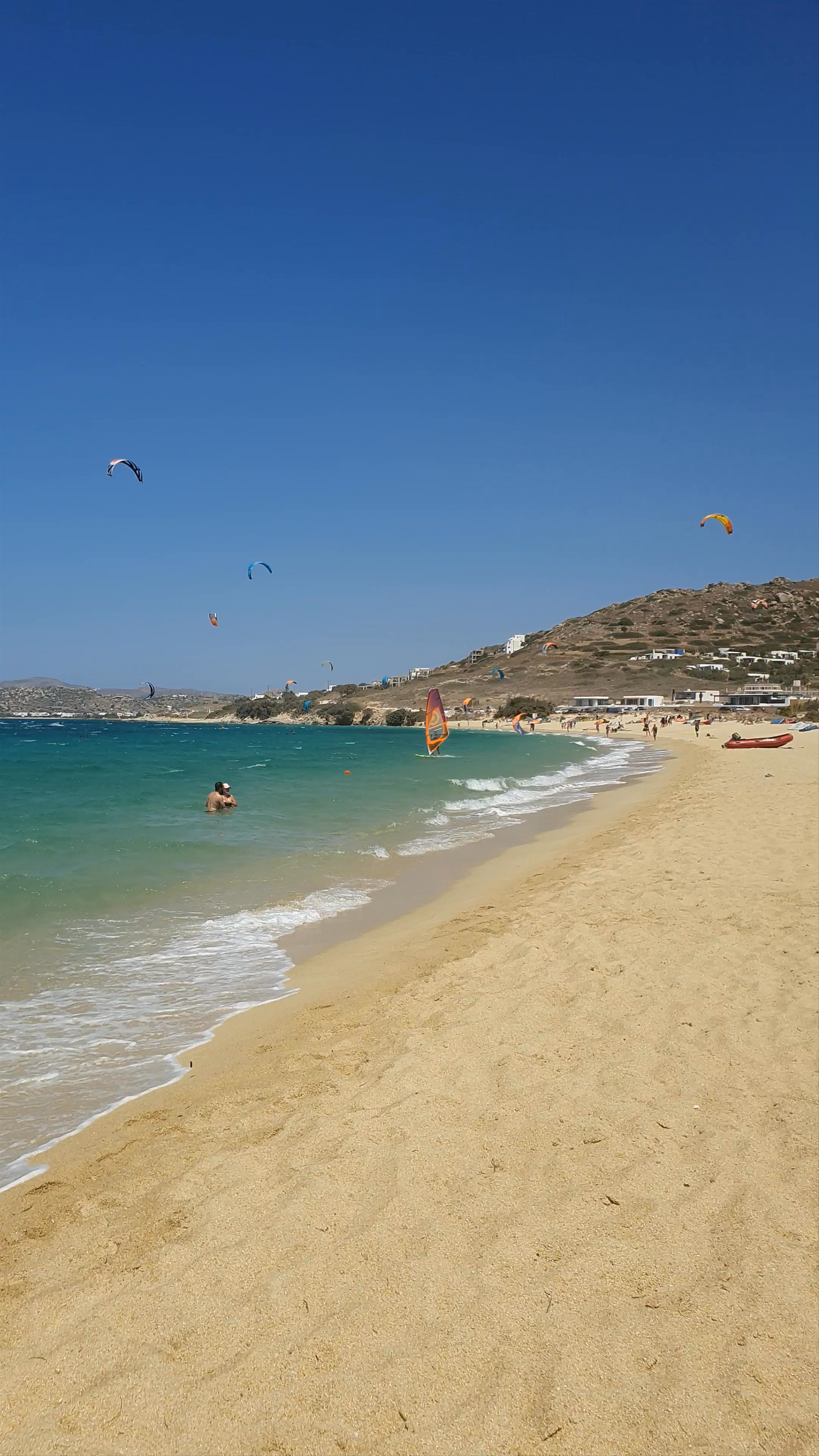 Mikri Vigla Beach - Wind and Waves Adventure in Limanaki Bay, Greece