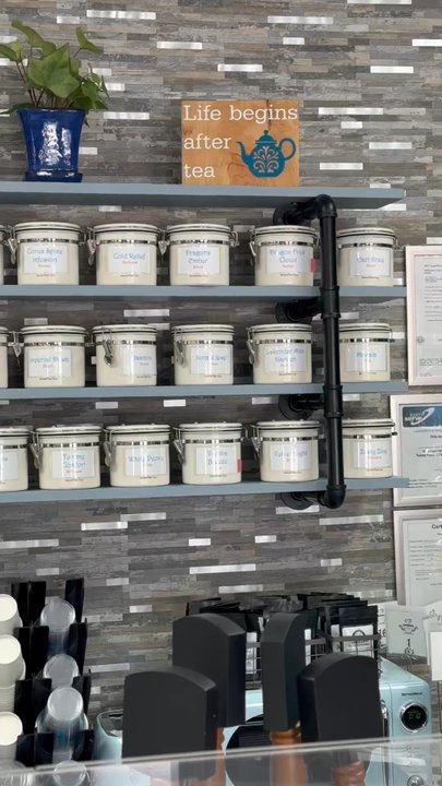 SereniTea Cup - A selection of loose leaf tea available for tasting at SereniTea - Tea Rooms Near Me - Cedar Park, Texas