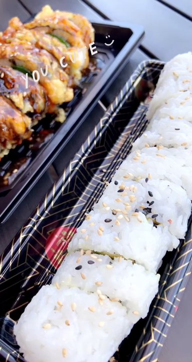 Yogis Grill - california roll and some kind of spicy jalapeño roll - Japanese Near Me - Mesa, Arizona