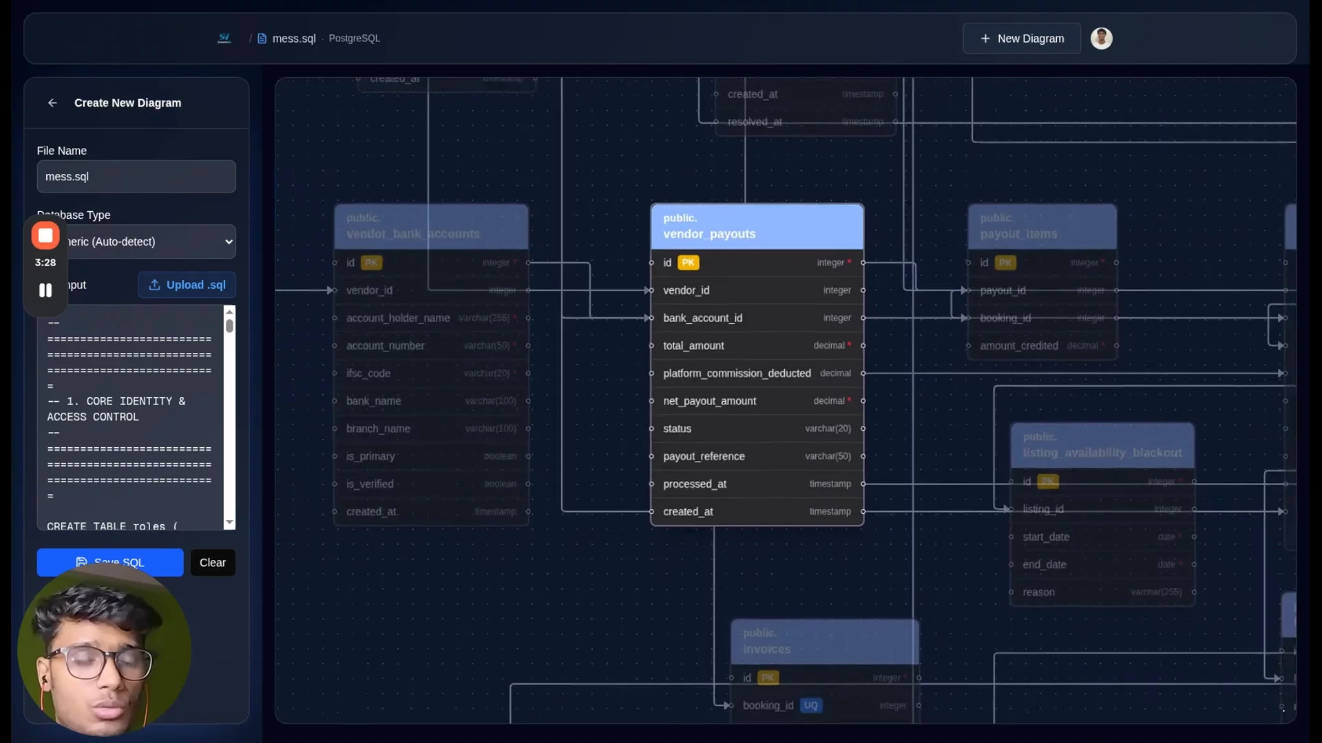 SchemaVis - Free Database Schema Visualizer image 1