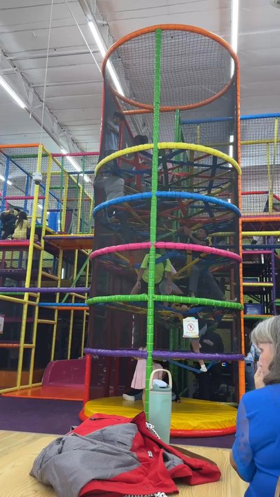 Kids Empire Fullerton - They have this "Tower of Power" right in the center that drives the kids nuts! January 2026 - Indoor Playcenter Near Me - Fullerton, California