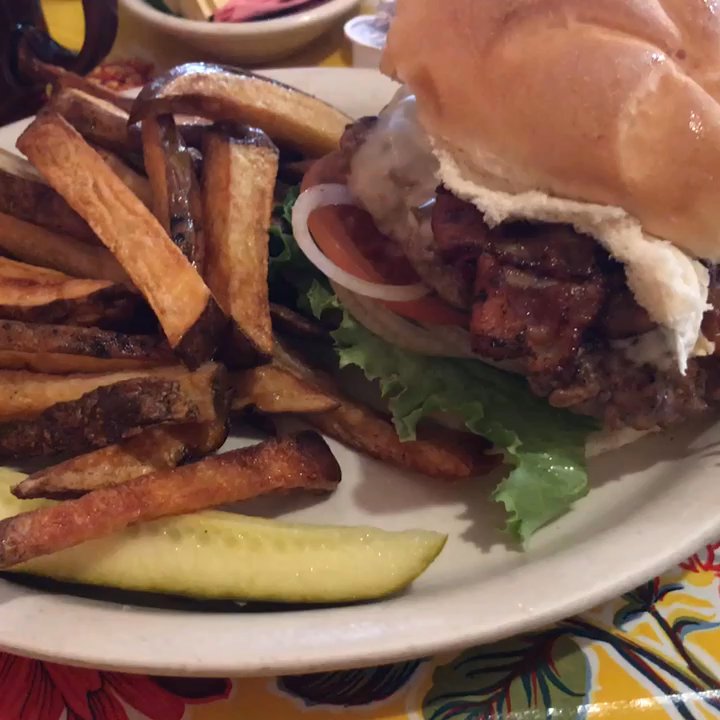 TP's Cafe - Best bacon cheese burger with rustic fries. Eggs and home fries. - American Near Me - Stamford, New York