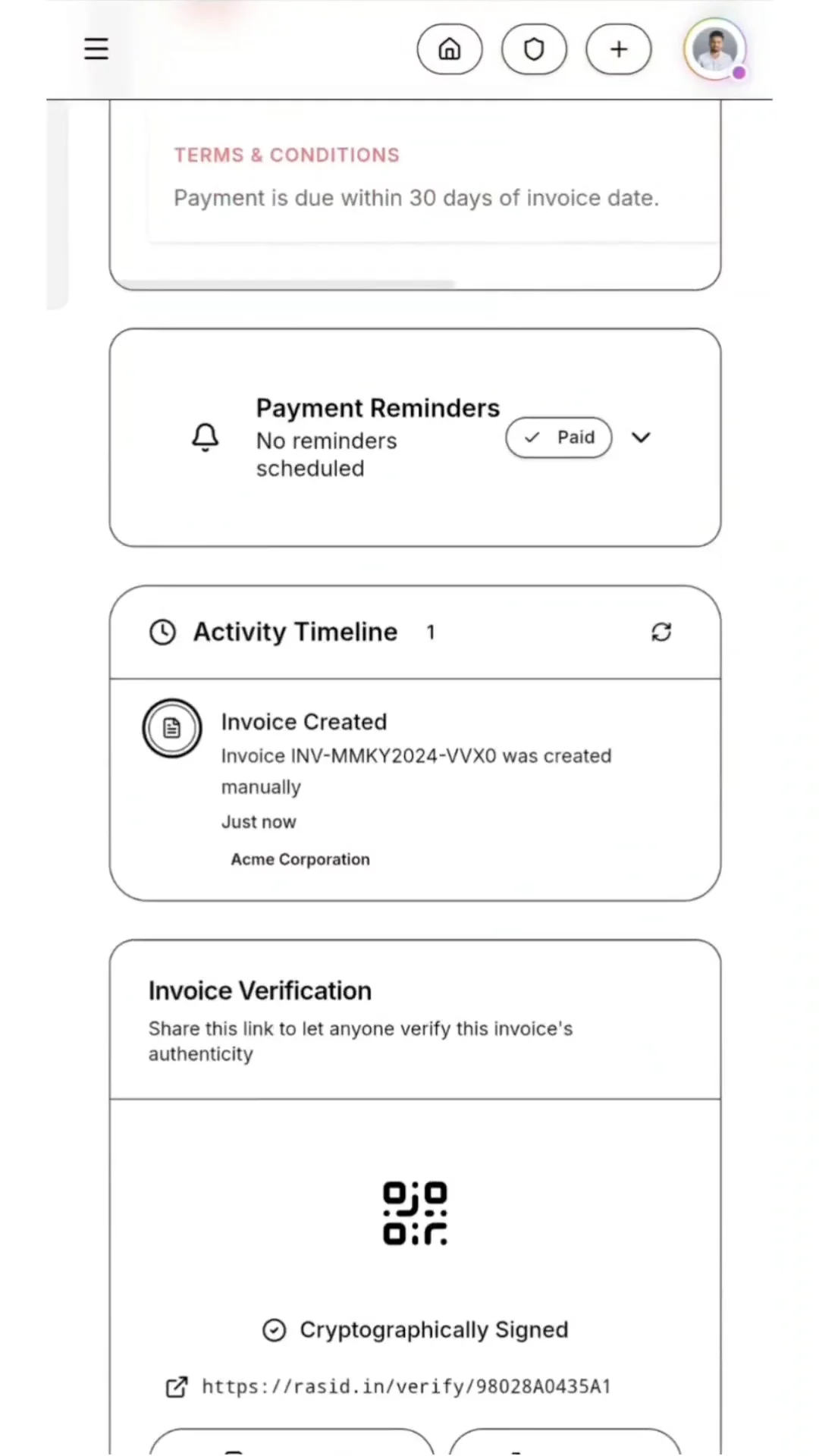 Rasid — Smart Invoice Platform image 1