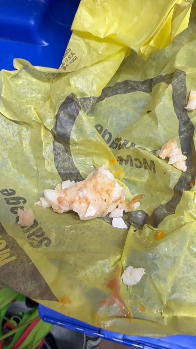 McDonald's - Egg shell in breakfast sandwich - Fast Food Near Me - Rosedale, New York