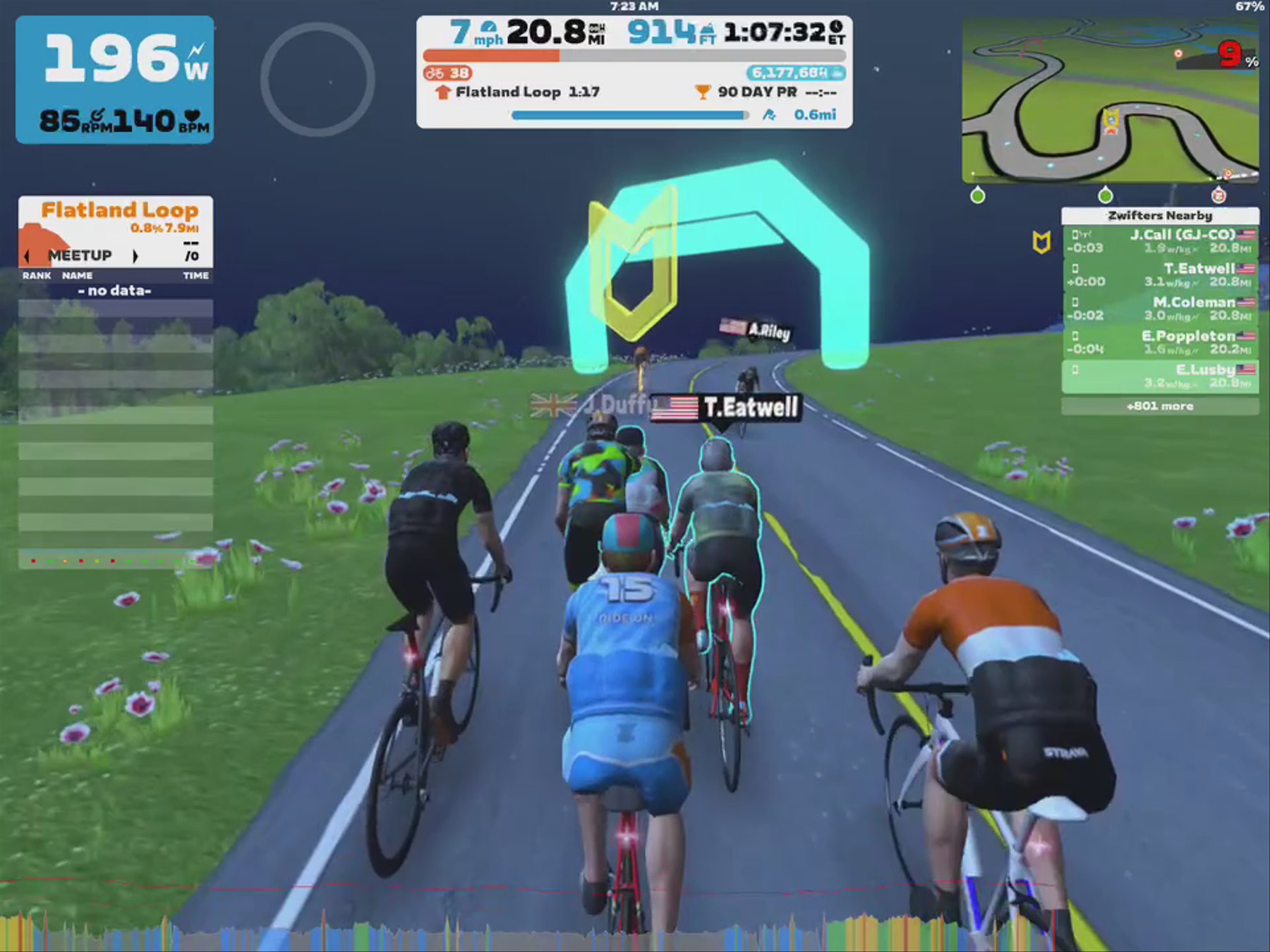 Zwift - James Call (GJ-CO)'s Meetup on Country to Coastal in Makuri Islands