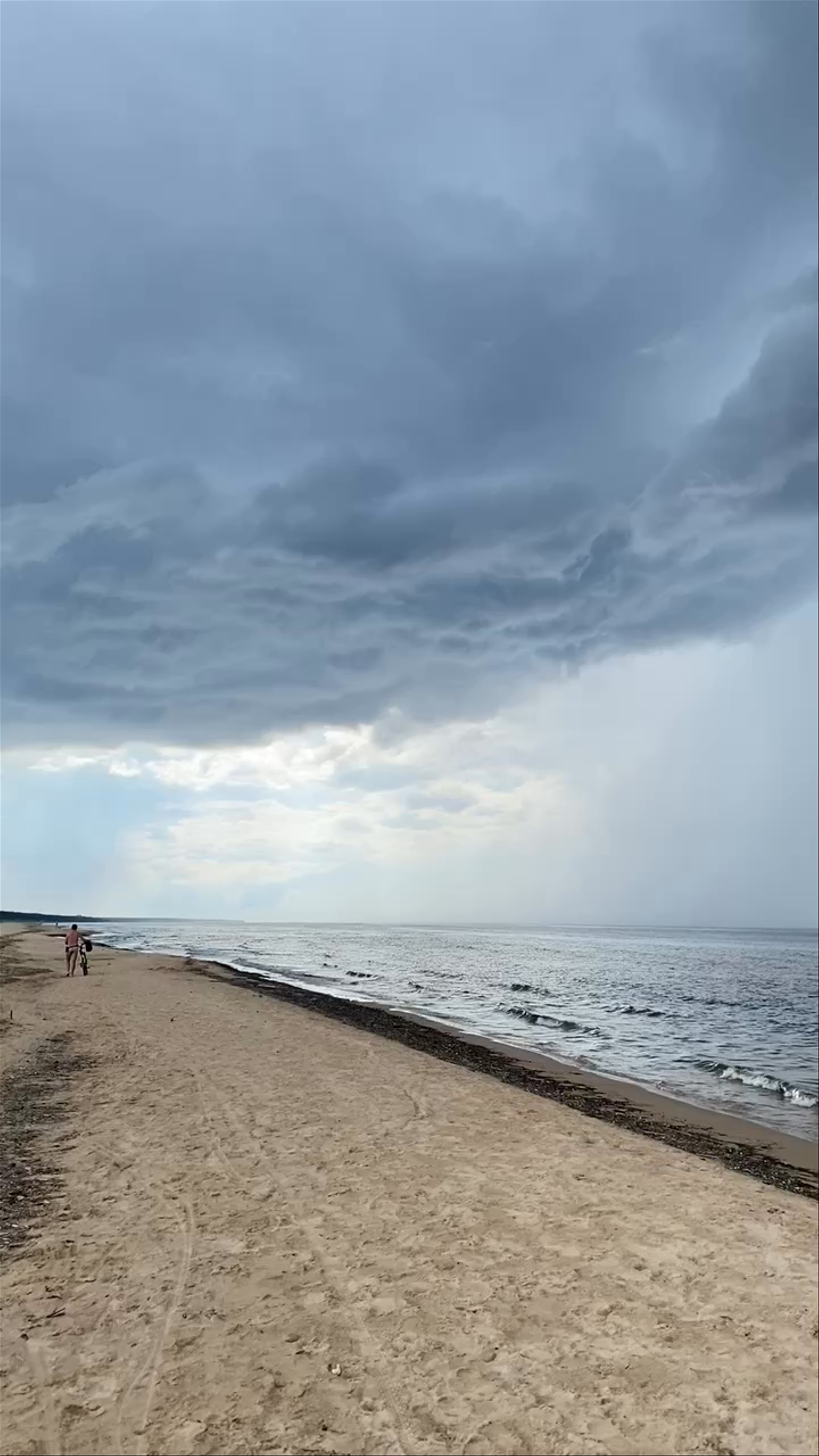 Storm Approaching Garciema Beach at Eimura Canal, Carnikava Parish, Latvia