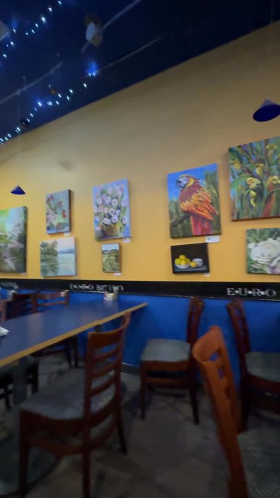 Euro Bistro - Just the festive interior - German Near Me - Herndon, Virginia