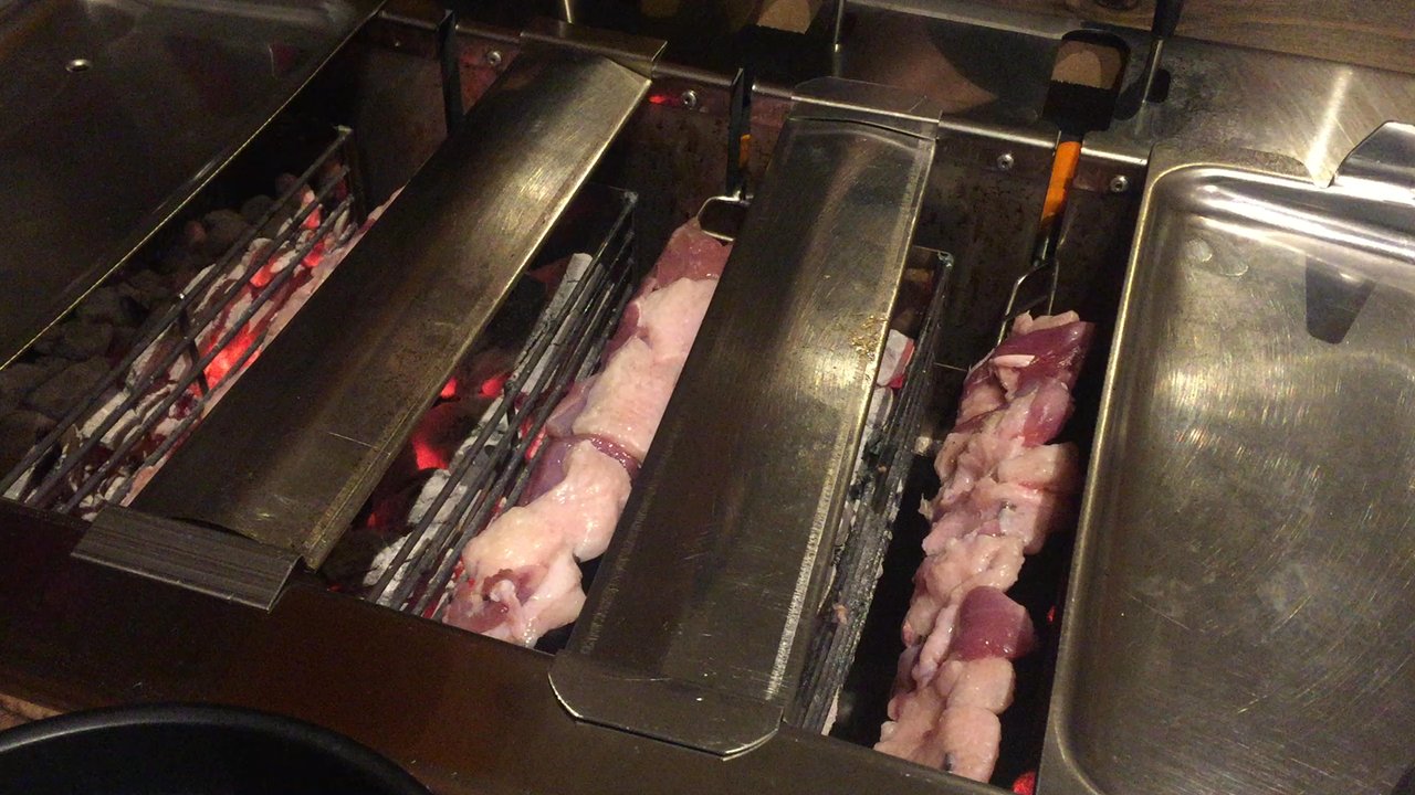 Cookil - Table bbq using real charcoal! Built in rotisserie which makes the dining experience so much more fun. - Korean Near Me - Kingston Upon Thames, XGL