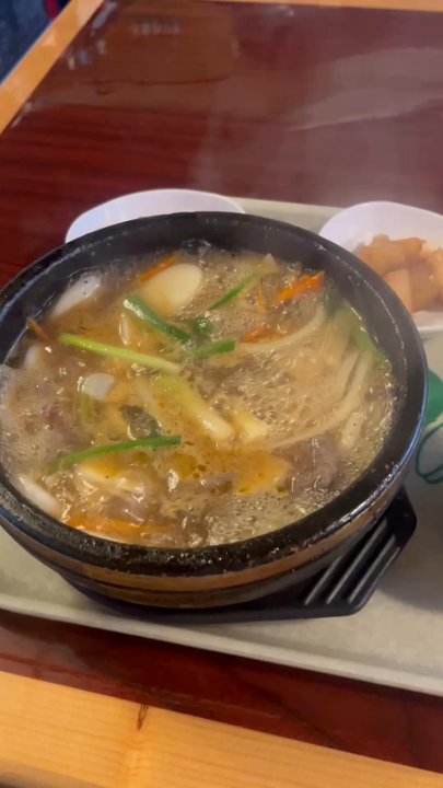 Gangnam Seattle - Look at this soup!!!!! Bulgogi soup. - Korean Near Me - Seattle, Washington
