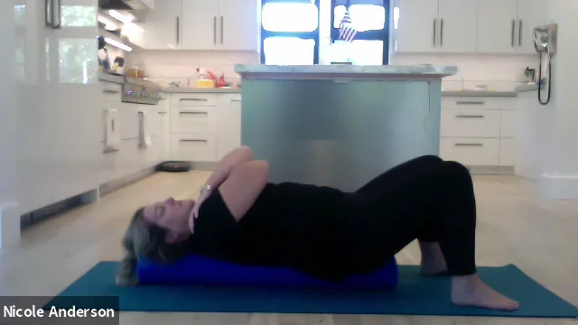 7/21/2020 MELT class focused on releasing legs. Hips on roller, roller on legs, legs on roller feet on the balls  