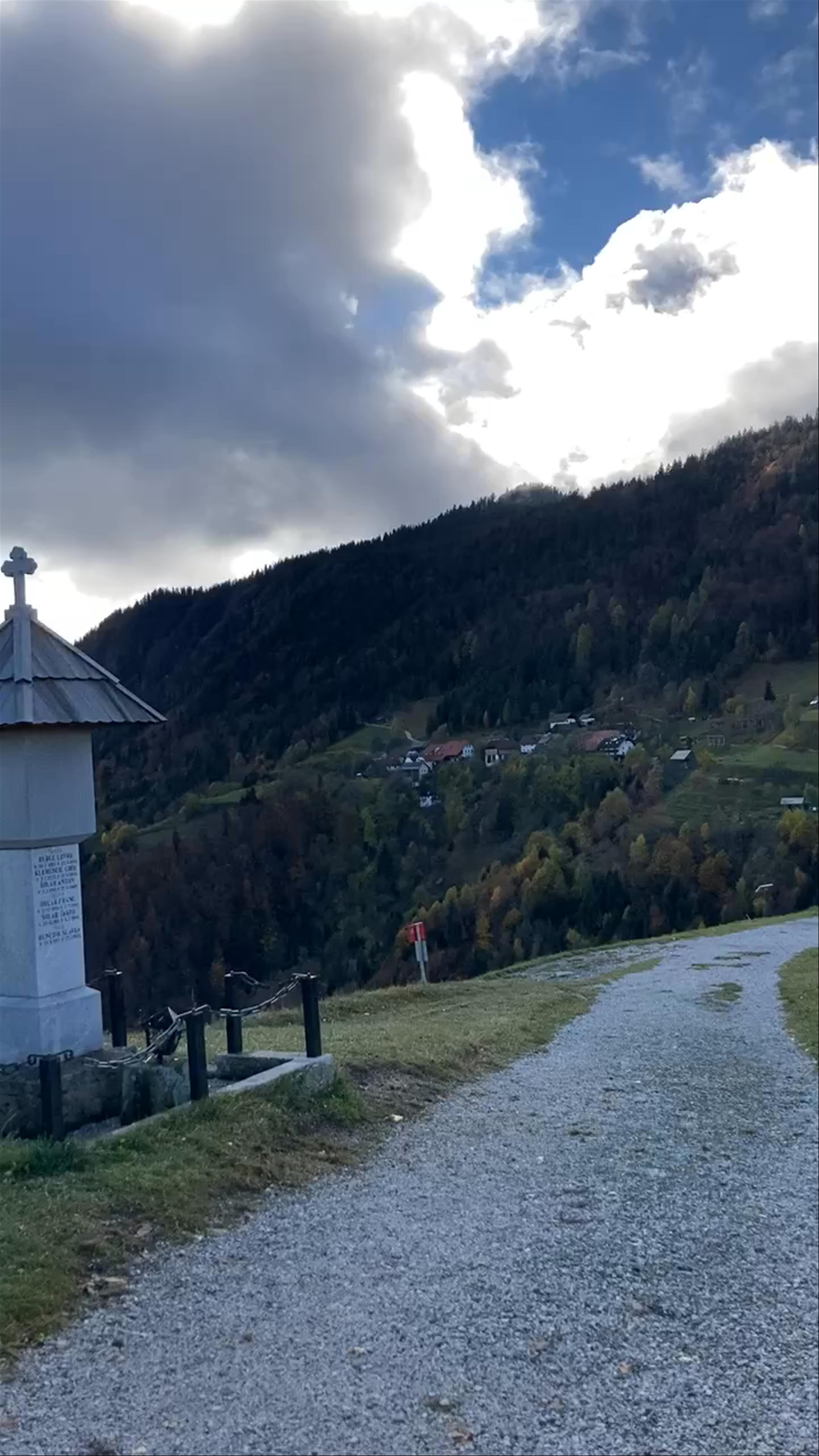 Scenic Walk at The Church of St. Primož and Felicijan, Jamnik, Slovenia