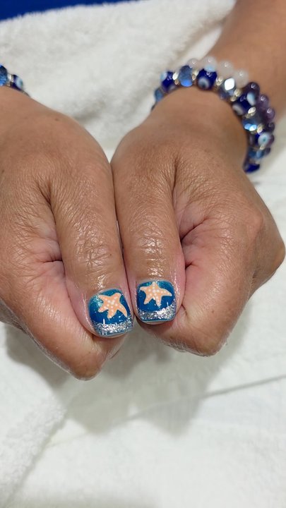 Nails By Vivian - Nail art design and dip powder with cat eye - Nail Salons Near Me