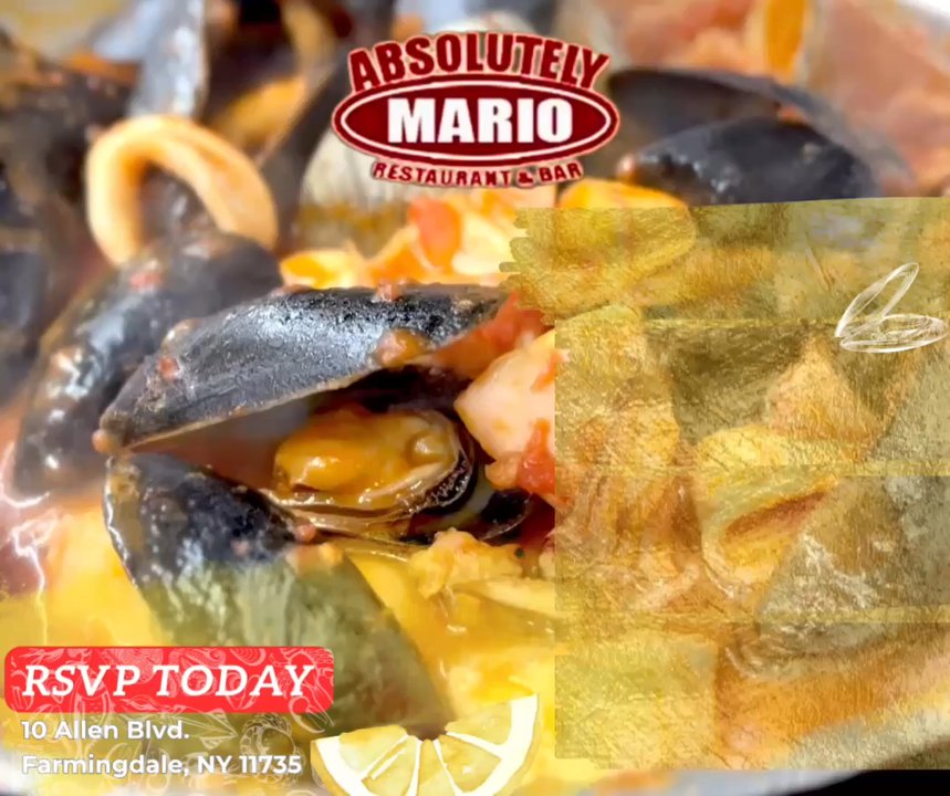 Absolutely Mario - Absolutely Seafood - Italian Near Me - Farmingdale, New York