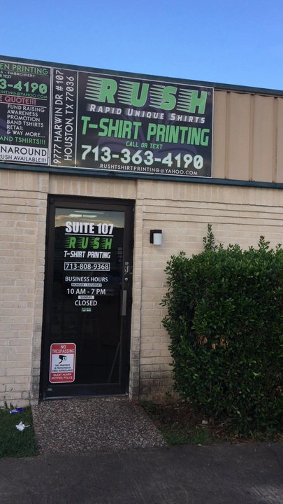 Rush Tshirt Printing - Waking in  rush Tshirt printing :) - Embroidery & Crochet Near Me - Houston, Texas