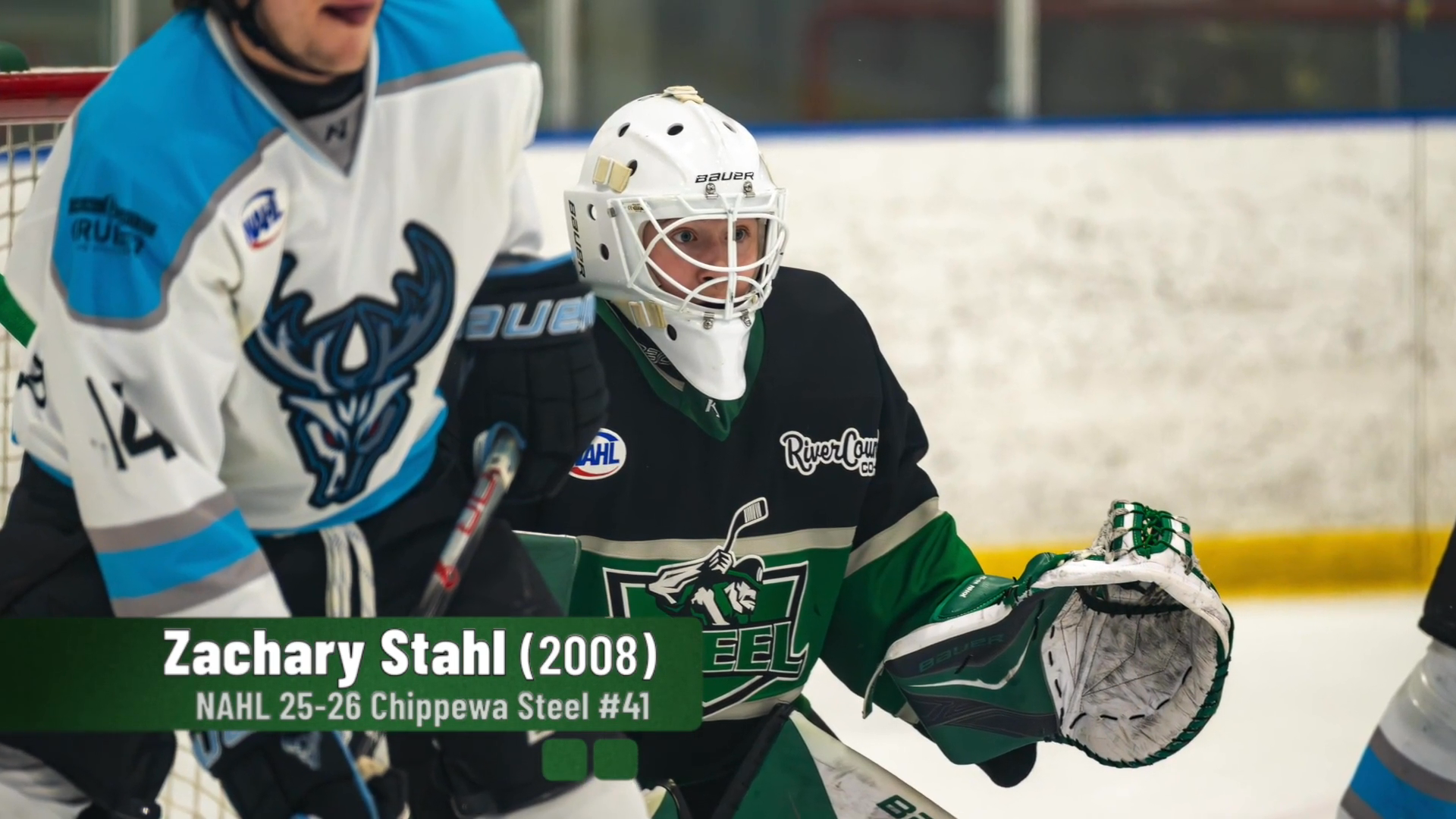 Zachary Stahl (2008): Goalie Highlights with Chippewa Steel 25-26