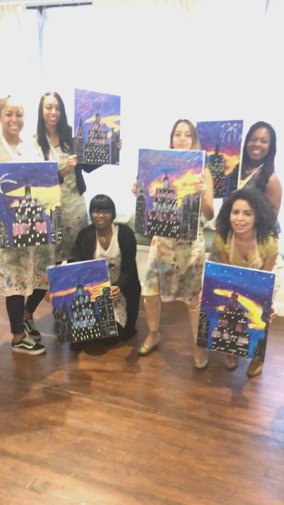 Paint Along - Team outing - Paint & Sip Near Me - New York, New York