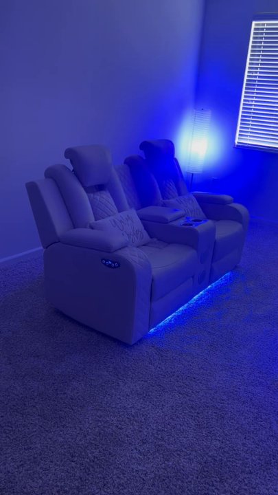 Furniture Express - These are my beautiful pieces that Katrina helped me find.Bed,table,reclining theater chairs. - Mattresses Near Me - Pooler, Georgia