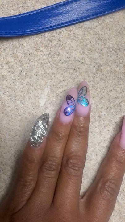 Just B Nails - The video doesn't do justice and I'm terrible at taking it. But the workmanship is excellent - Nail Technicians Near Me - Slidell, Louisiana