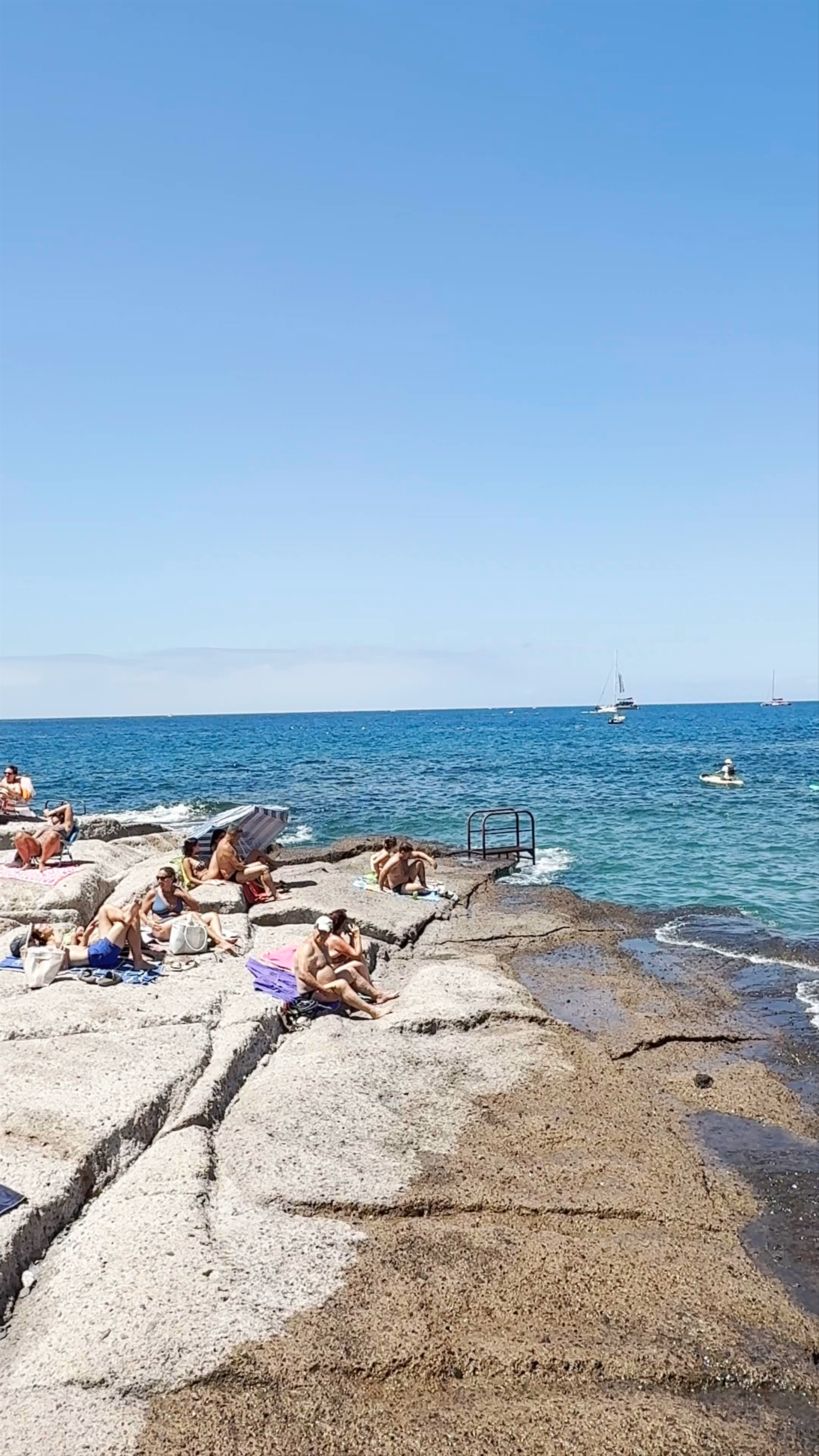 Sunny Serenity at Playa La Caleta, La Caleta, Spain