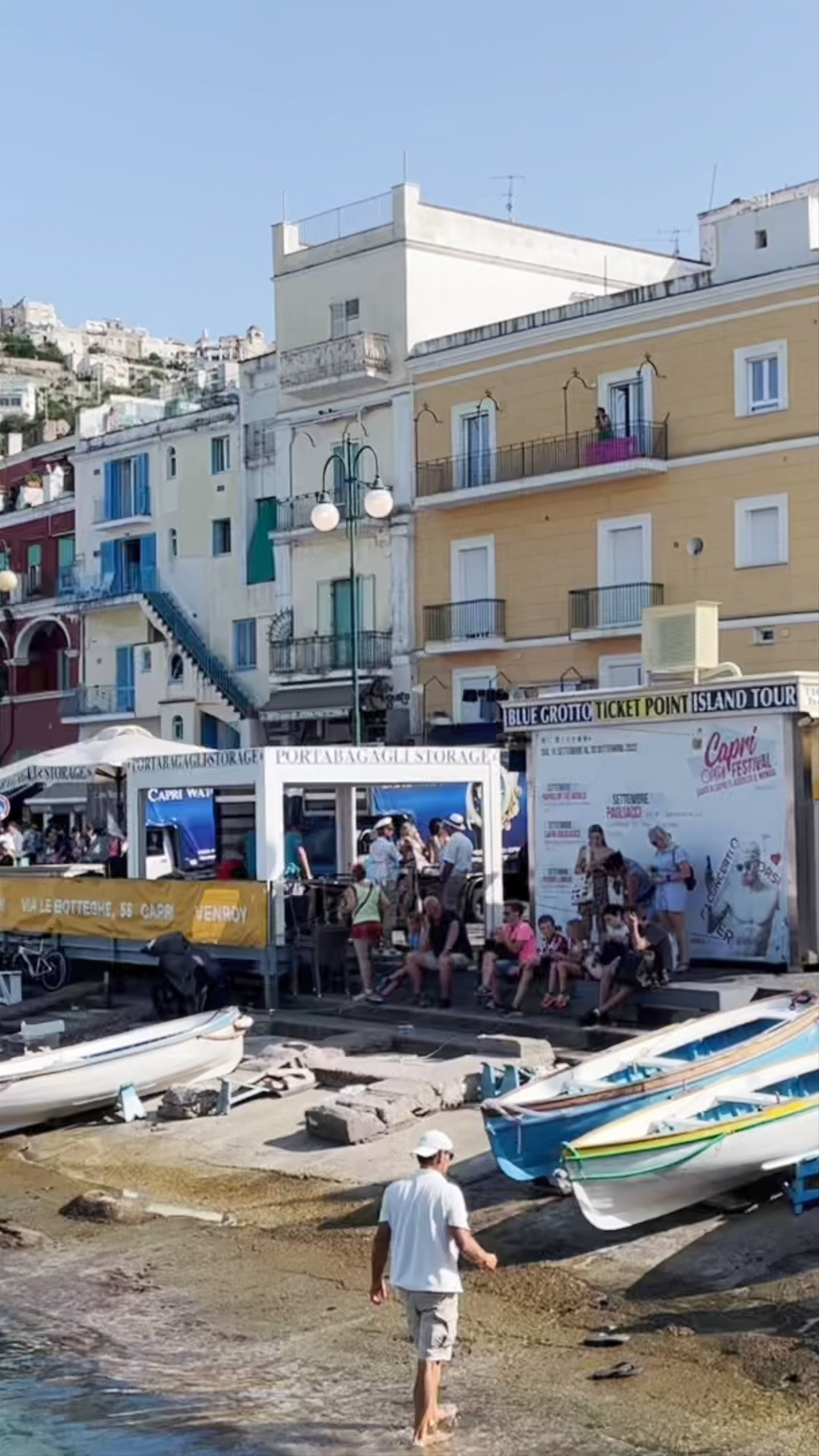 Capri Dock Vibes at Marina Grande — Sunlit Coastal Charm in Campania