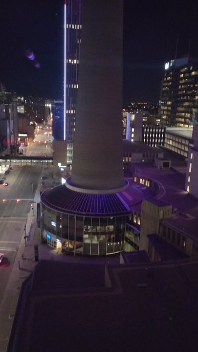 Fairmont Palliser - View from bed - Hotels Near Me - Calgary, Alberta