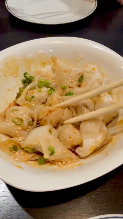 Red Chilli House - Wonton in Chili Oil(10) - Chinese Near Me - Albuquerque, New Mexico