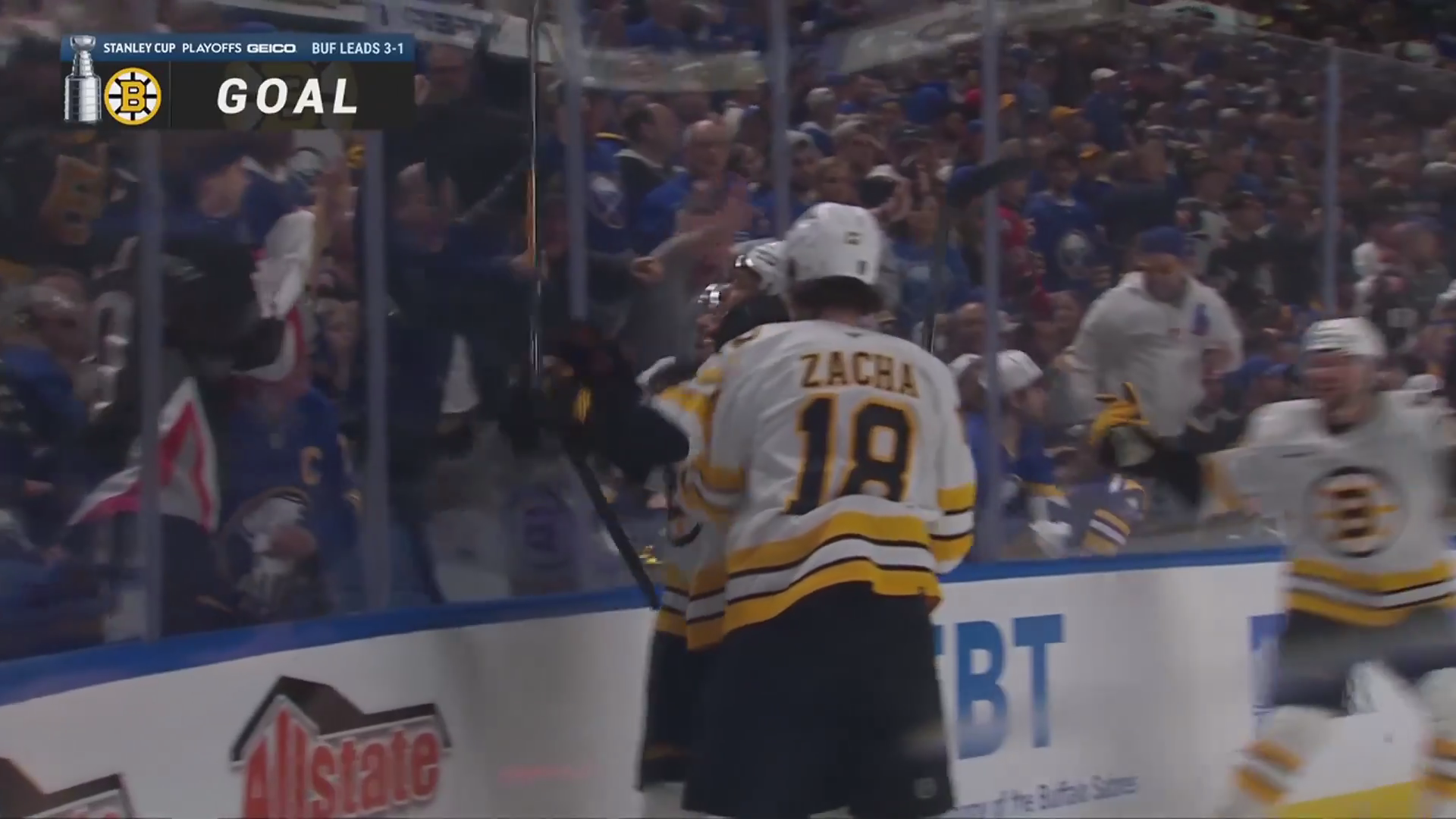 Pastrnak's OT Deke Keeps Bruins Alive, Sends Series Back to Boston · Apr. 28, 2026