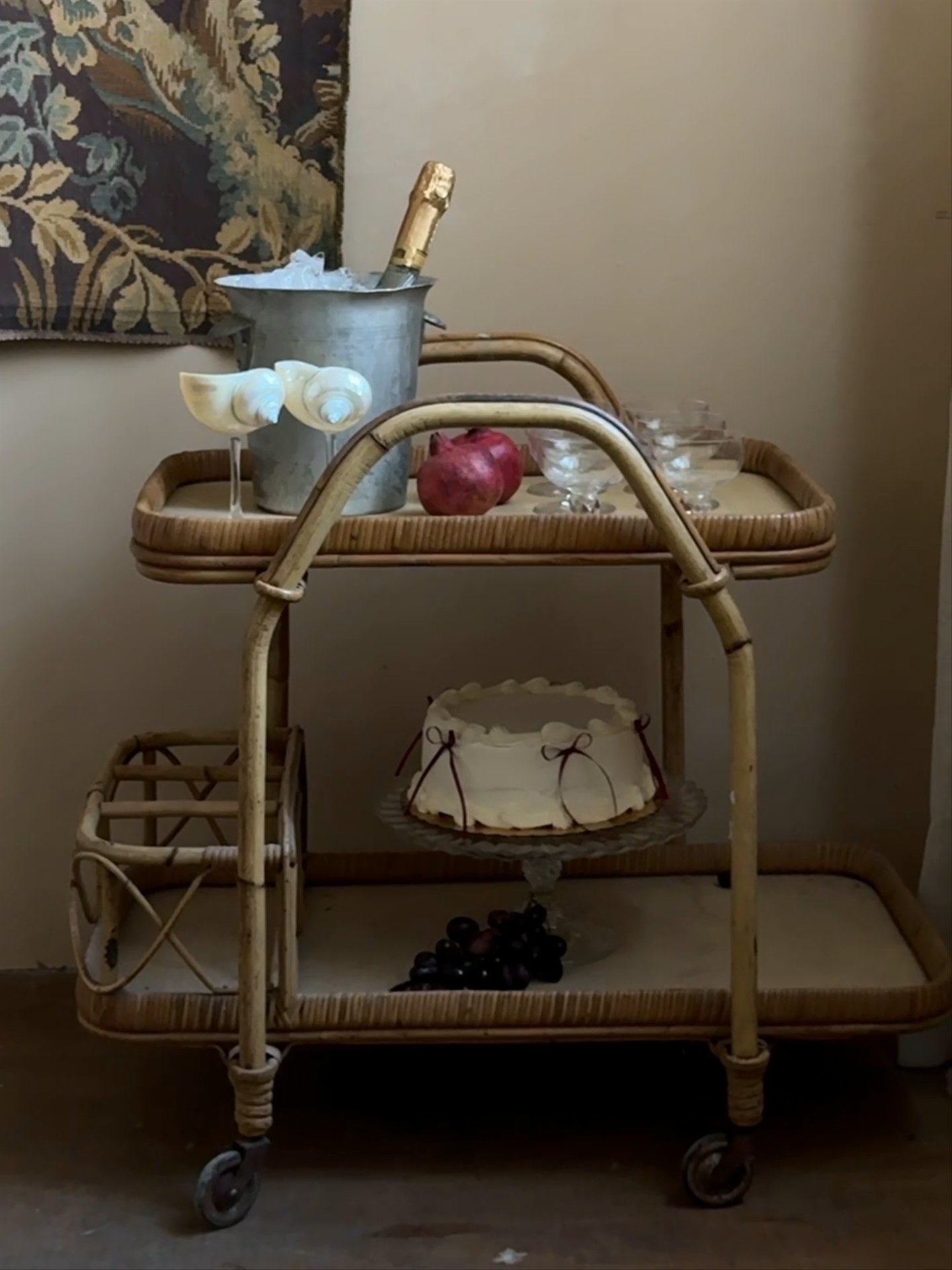 Bamboo Bar cart