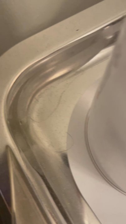 Fort Garry Hotel - This is the layer of dusty on the silver serving tray.  They keep bottled water and glasses on it.  Clearly not cleaning the rooms. - Hotels Near Me - Winnipeg, Manitoba