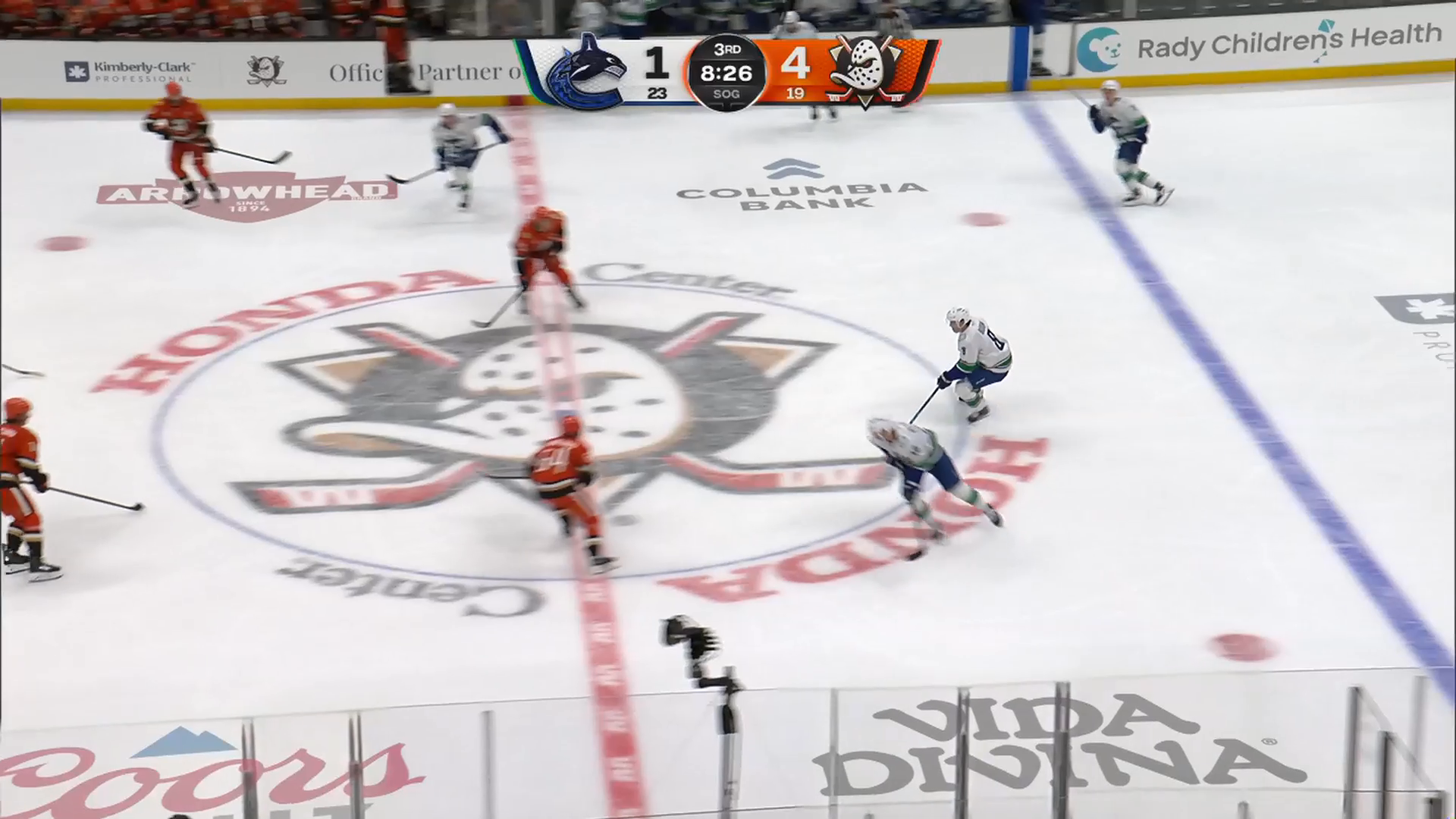 Canucks Storm Back From 5-2, End 10-Game Skid on Hronek OT Winner · Oct. 27, 2026