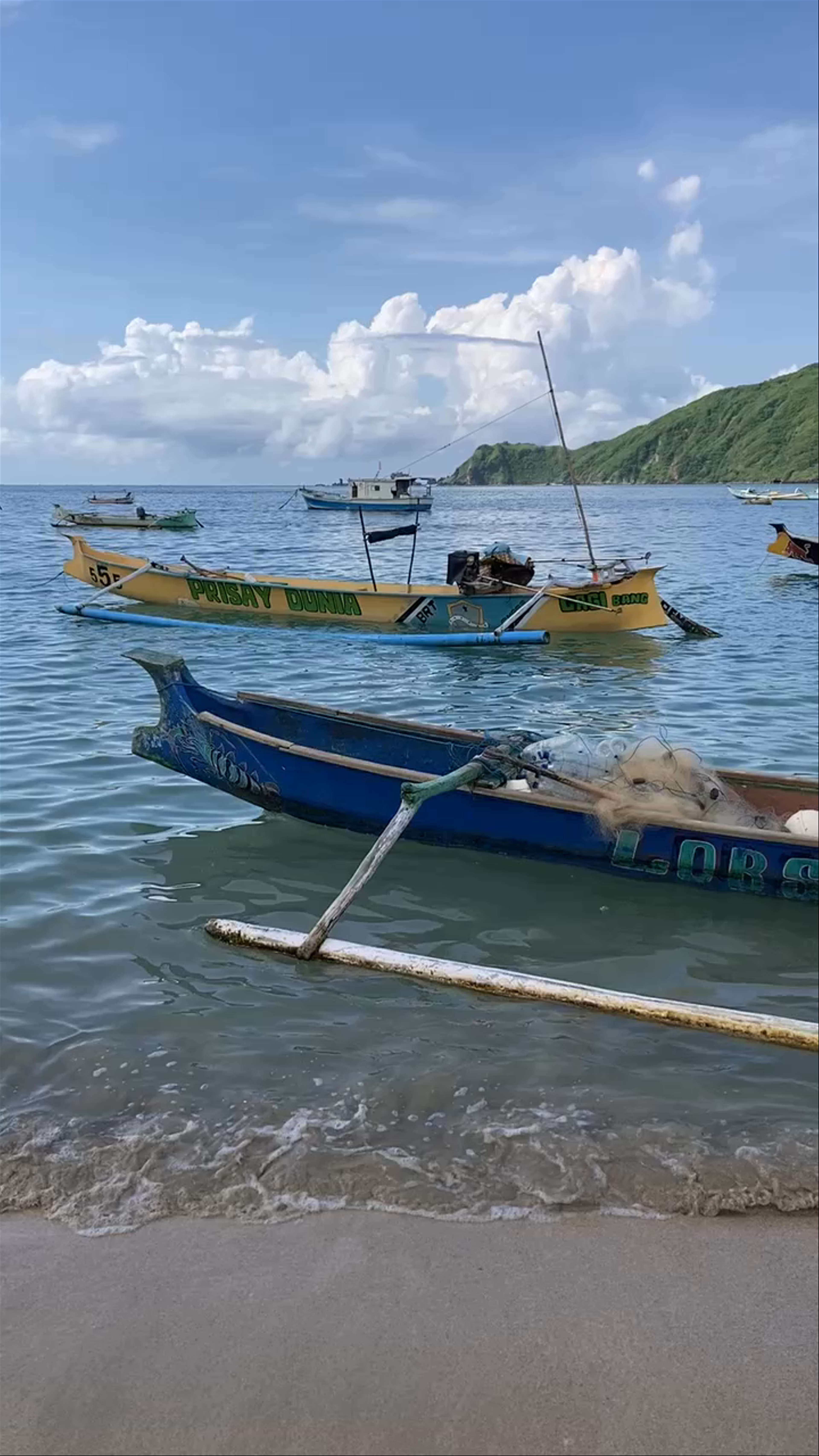 Tranquil Coastal Life at Pantai Kuta Lombok, Indonesia