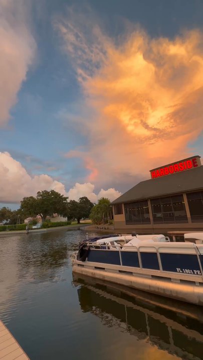 Harborside - Good thing you can enjoy this view without having to visit the restaurant. - Seafood Near Me - Winter Haven, Florida
