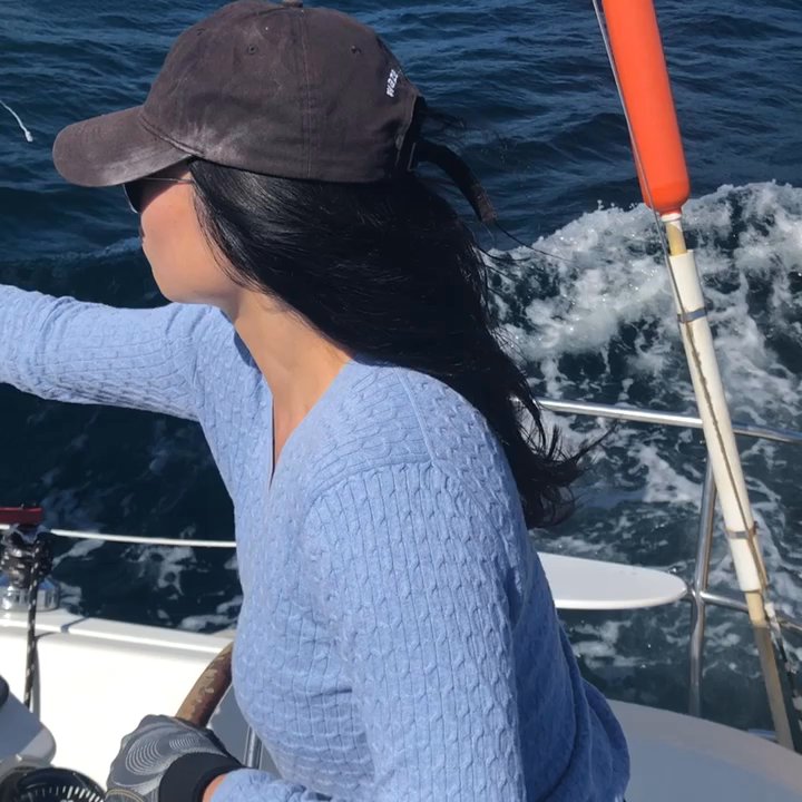 Marina Sailing - Yes! I'm dancing during my helm lesson in 12 knots of wind!!! - Boating Near Me - Marina del Rey, California