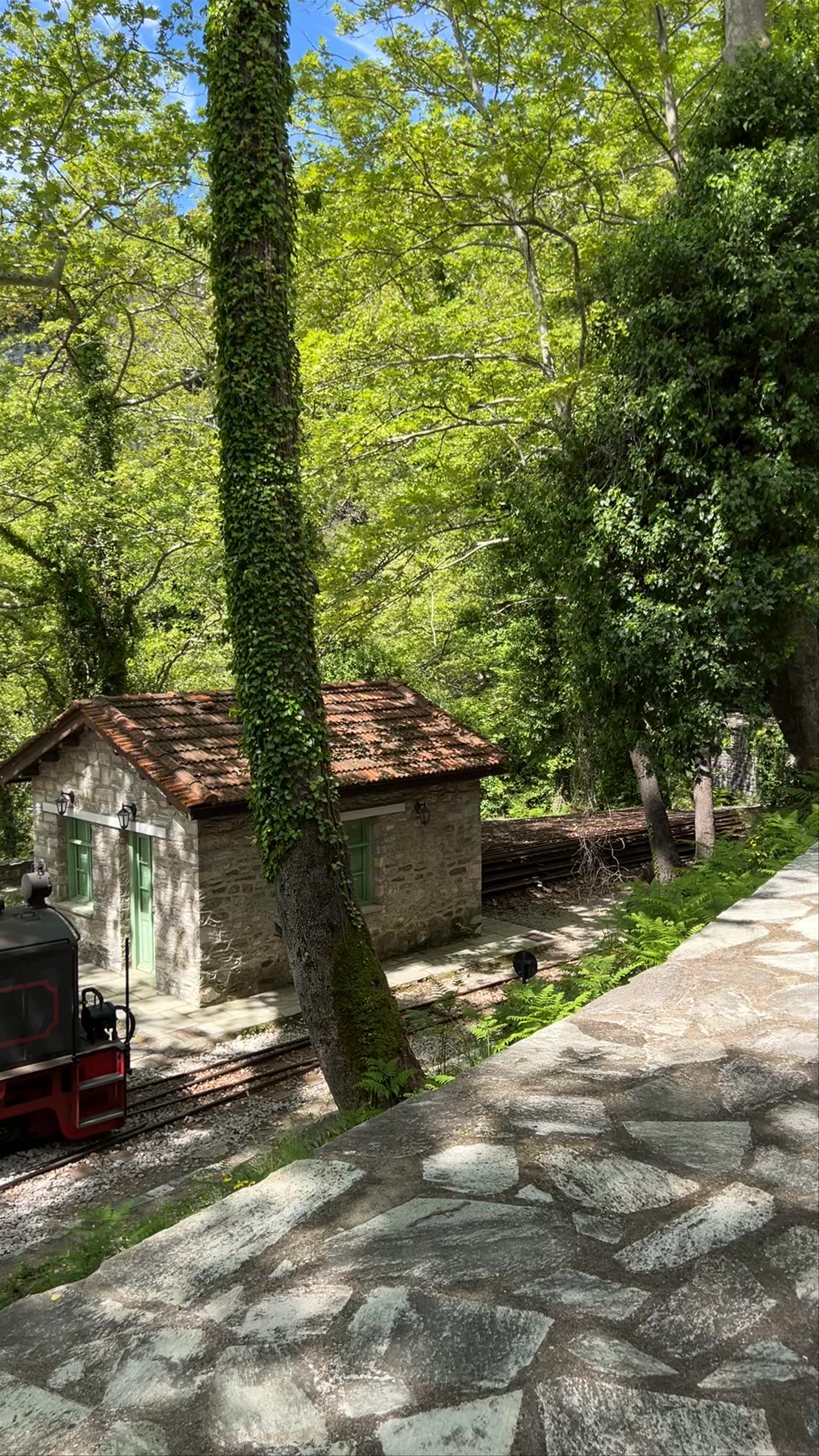 Milies Railway Station: Charming Narrow-Gauge Train in the Green Heart of Pelion, Greece