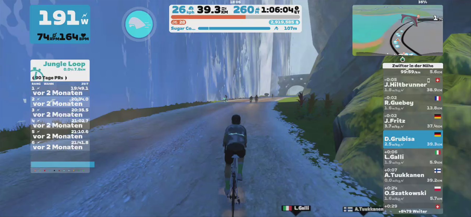 Zwift - Group Ride: Giant Sunday Session Ride Series (C) on Sugar Cookie in Watopia