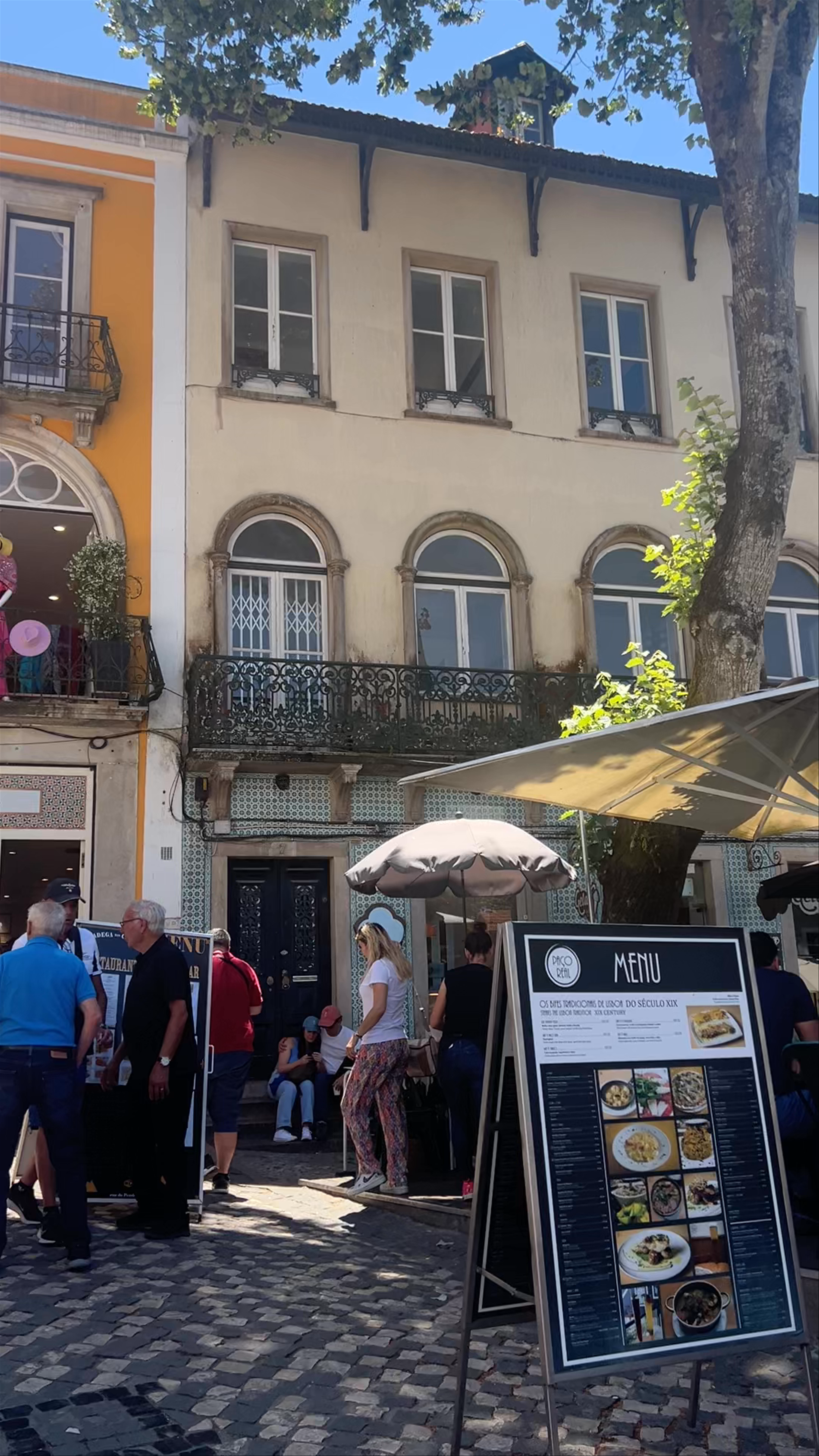 Sunny Summer Afternoon in Sintra's Historic Center