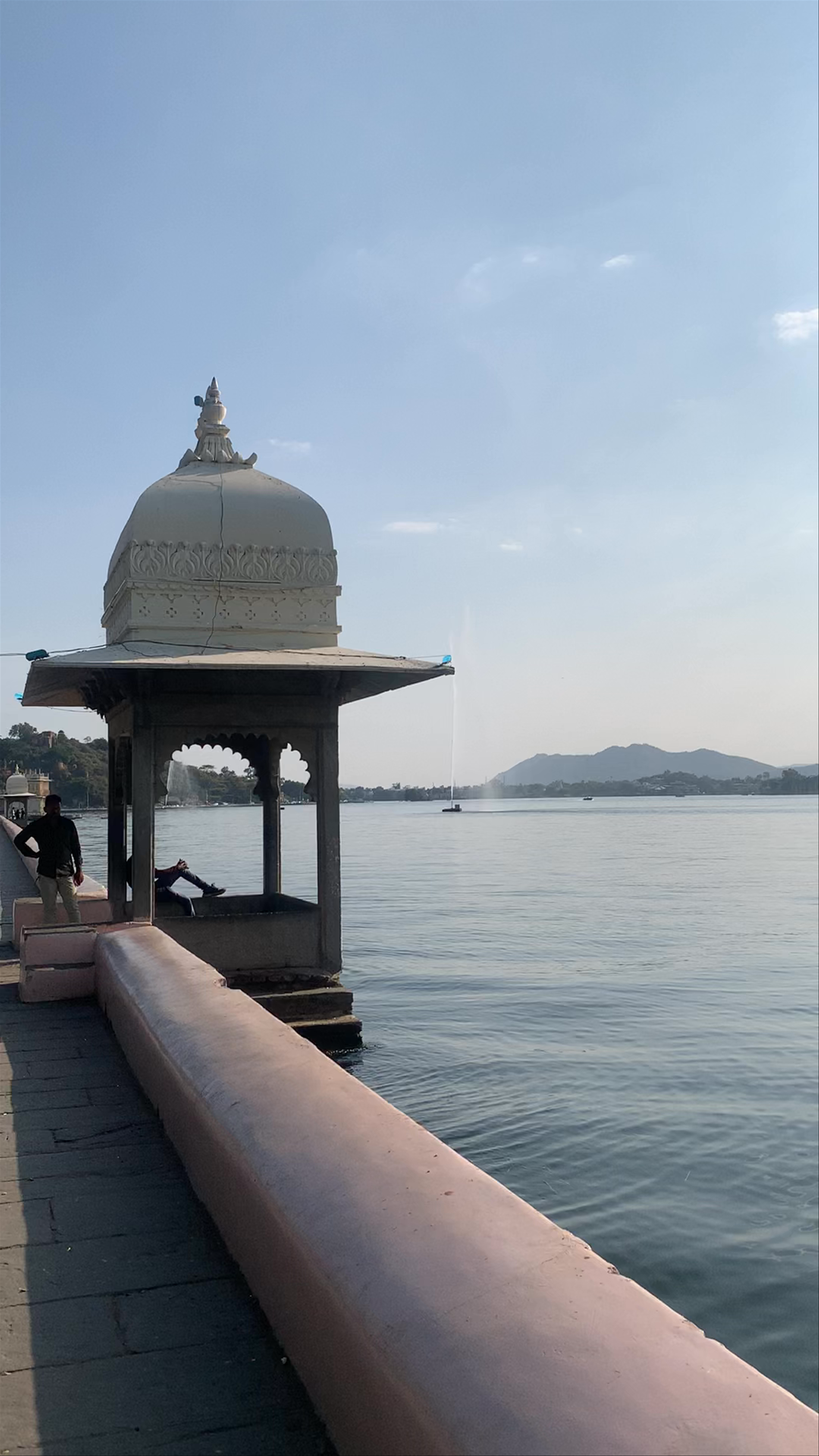 Serene Walk Along Fateh Sagar Lake in Udaipur, Rajasthan
