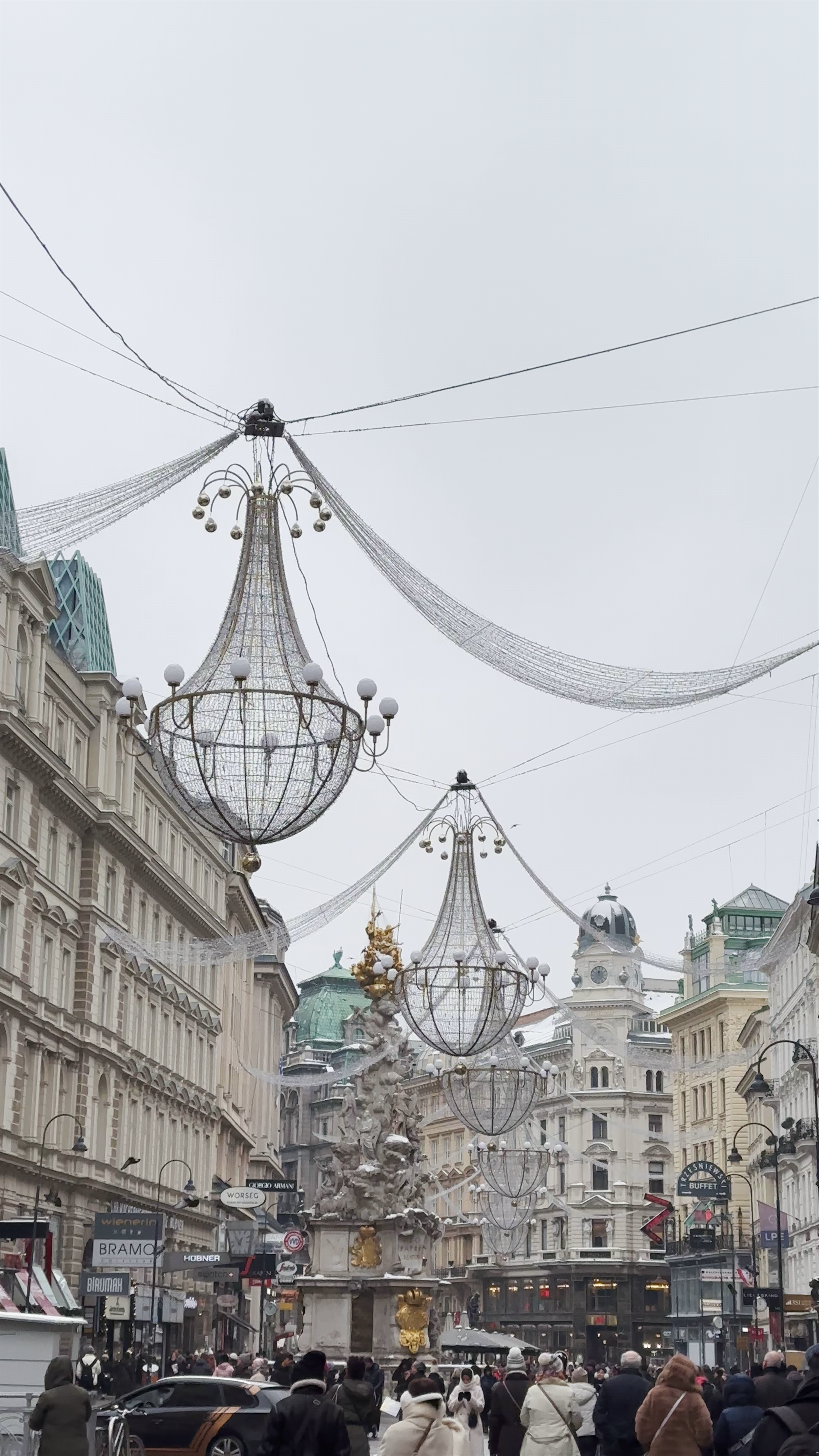 Wiener Pestsäule at Graben: Winter Walk Through Vienna’s Historic Heart