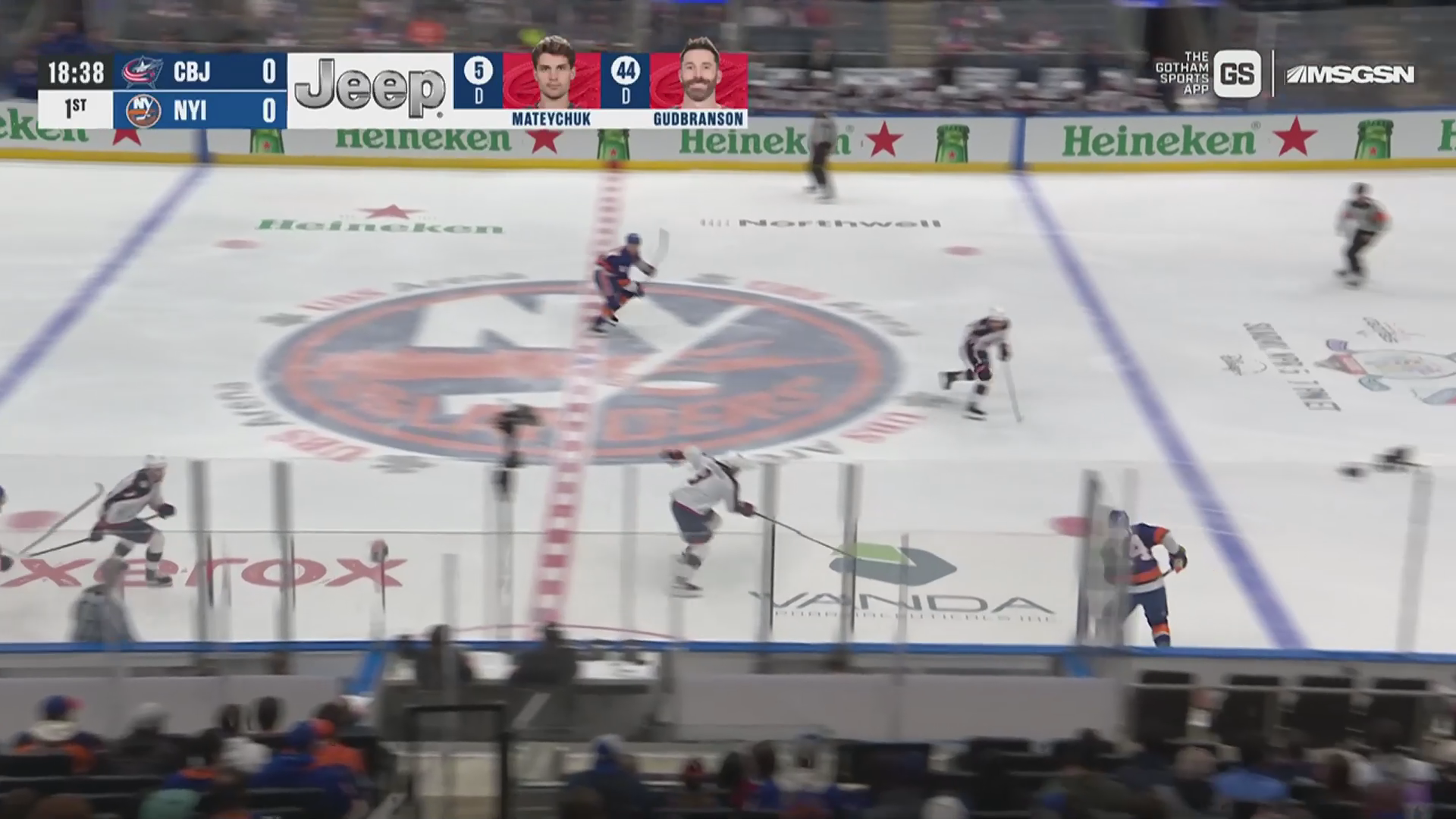 Horvat buries the game's only goal on the first shot, Sorokin does the rest · Mar 22, 2026