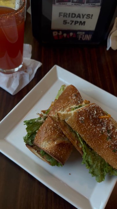The Wolf Den Bar and Grill - Chicken pesto sandwich - Bars Near Me - Reno, Nevada