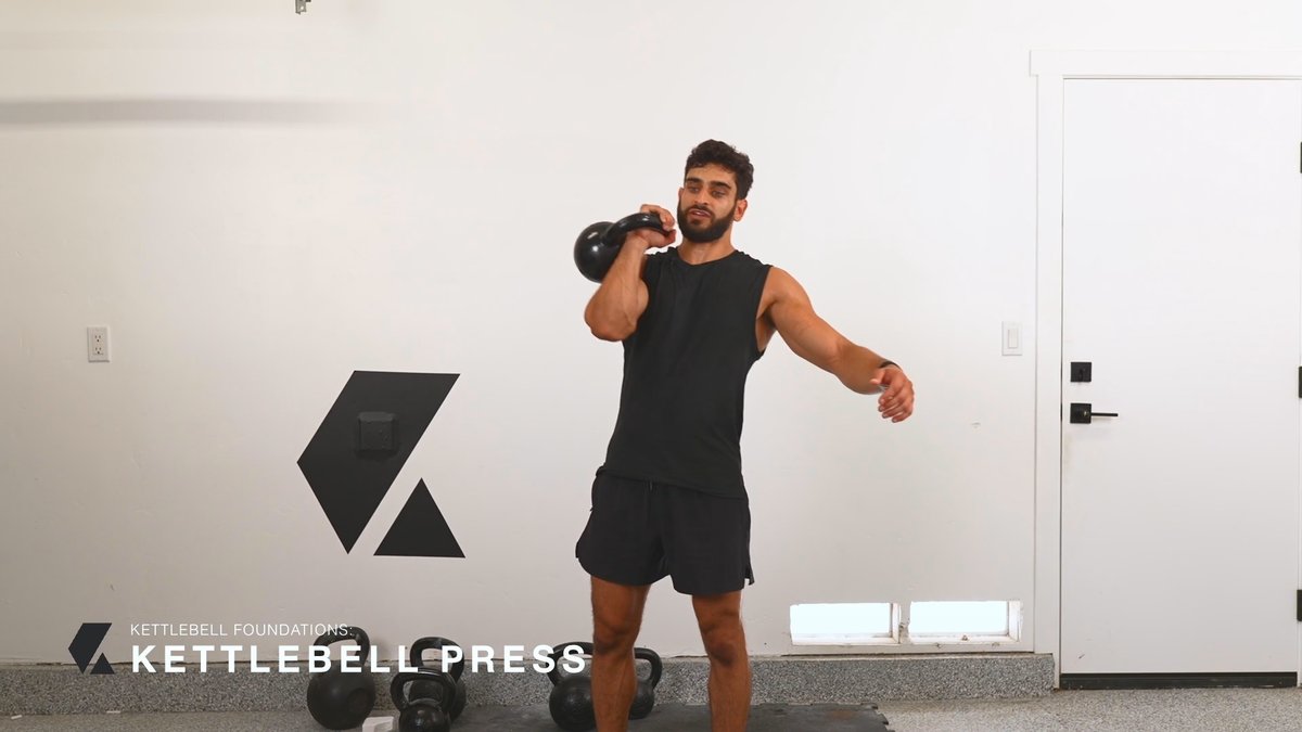 How to Do a Kettlebell Press preview